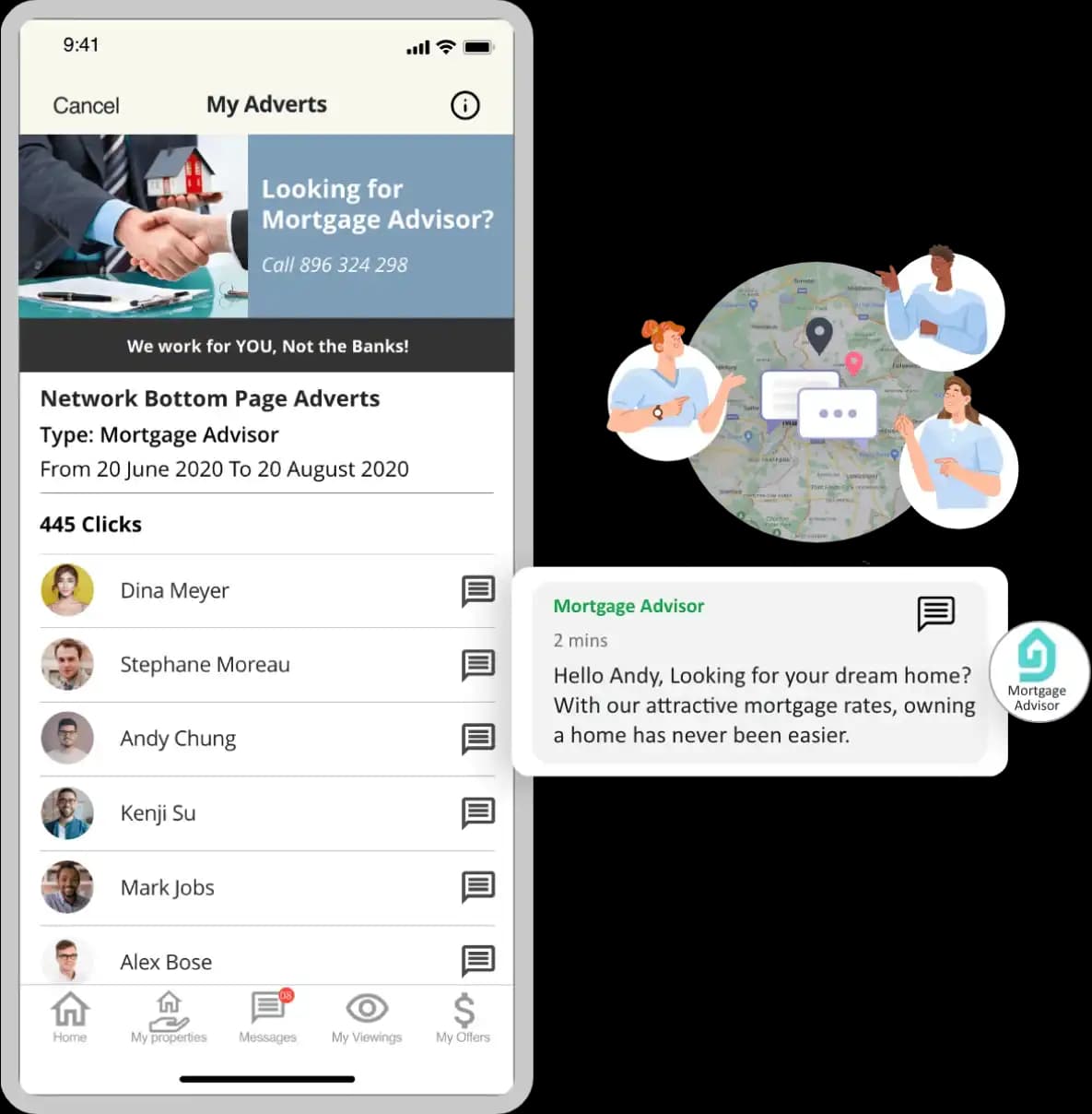 Converting ad clicks into real estate leads