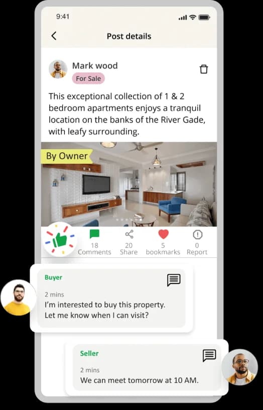 Real-time notifications for service enquiries